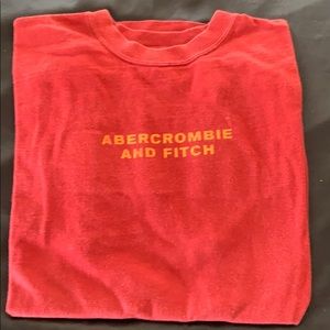 Abercrombie and Fitch men’s large red tee shirt.
